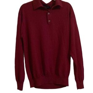 Tuscany Extra Fine Merino Wool Ling Polo Sweater